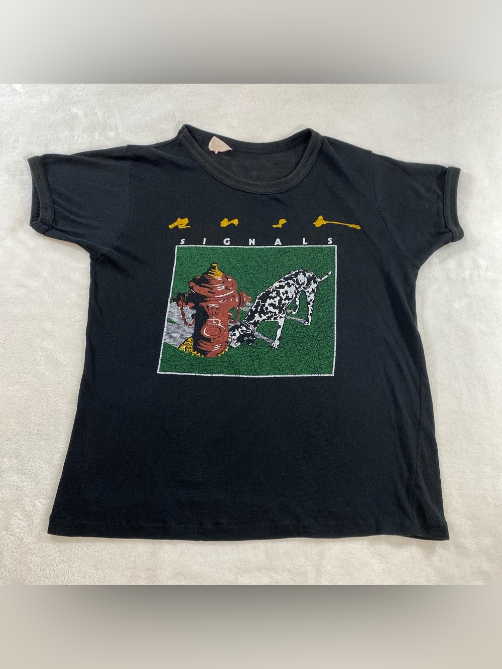 Rush Signals New World Tour 1982 1983 Vintage Concert TShirt XS Rare